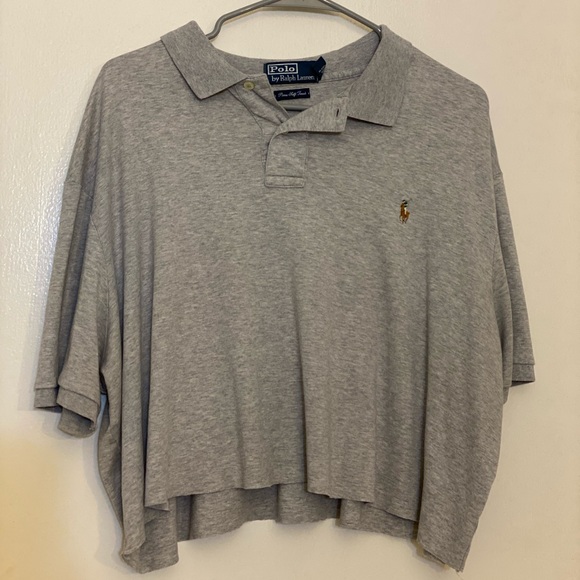 Ralph Lauren polo crop top (brandy Melville) - Picture 3 of 4